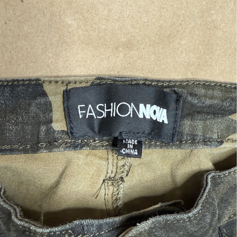 Stretchy comfy Fashion Camo Cargo Pants cotton spandex gorpcore utility baggy - Picture 6 of 7